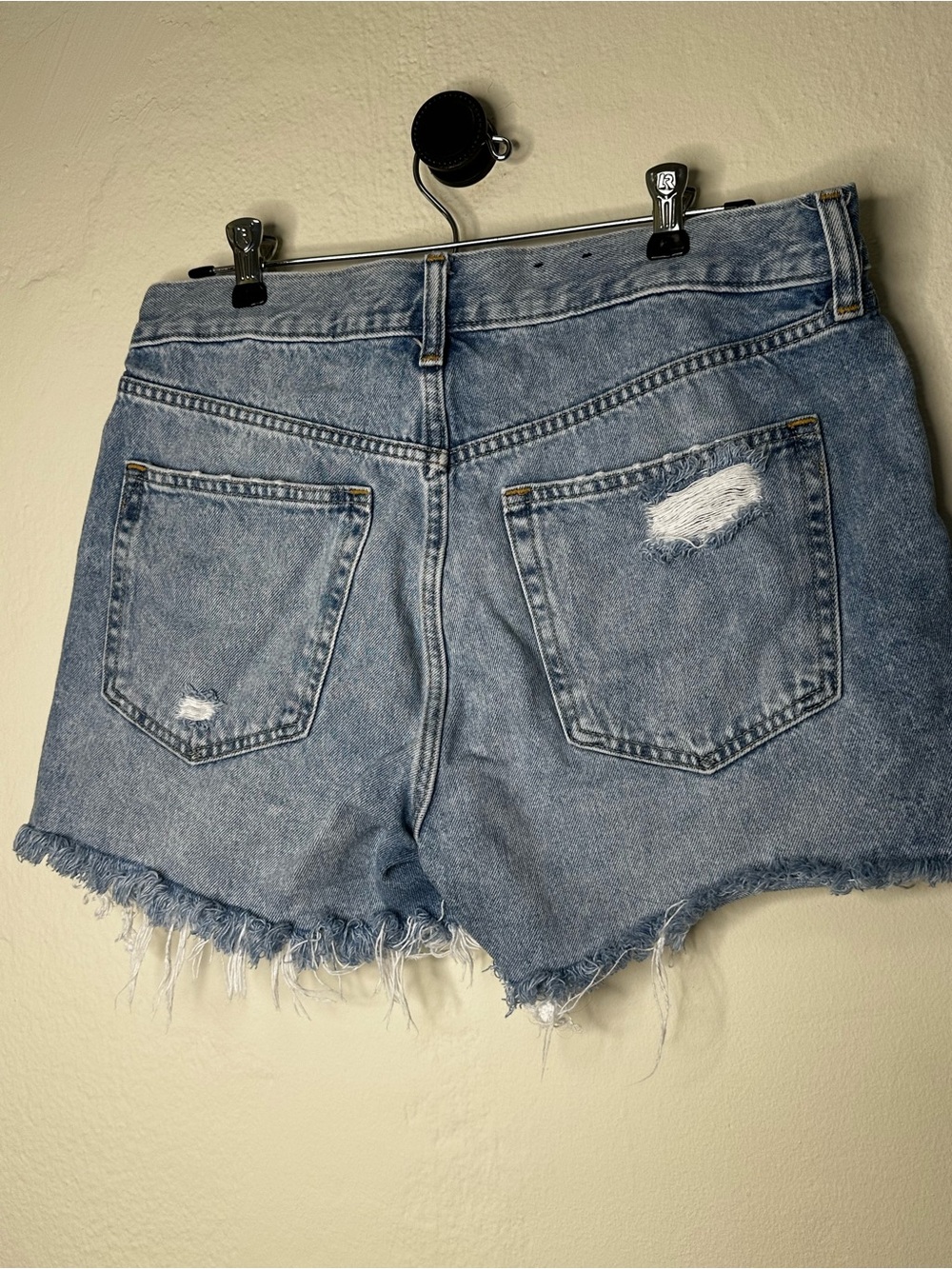 GAP Low Stride Distressed Denim Shorts - Picture 3 of 6